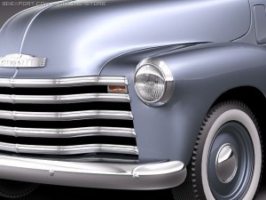 Chevrolet Pickup 1950 Classic Pickup 3D Model
