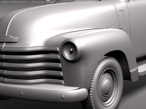 Chevrolet Pickup 1950 Classic Pickup 3D Model