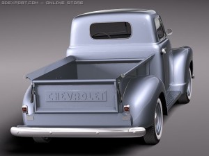 Chevrolet Pickup 1950 Classic Pickup 3D Model