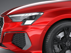 Audi A3 Sedan S-line 2021 Model 3D