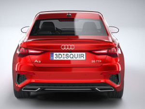 Audi A3 Sedan S-line 2021 Model 3D