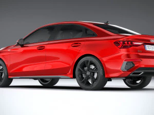 Audi A3 Sedan S-line 2021 3D Model