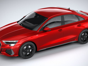 Audi A3 Sedan S-line 2021 Model 3D
