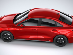 Audi A3 Sedan S-line 2021 Model 3D