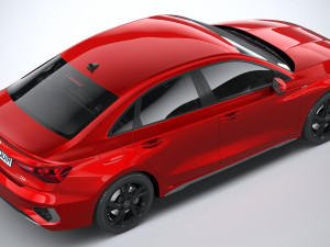 Audi A3 Sedan S-line 2021 Model 3D