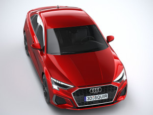 Audi A3 Sedan S-line 2021 Model 3D