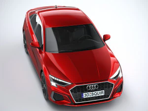 Audi A3 Sedan S-line 2021 3D Model