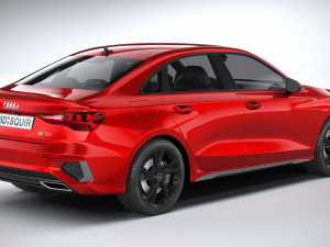 Audi A3 Sedan S-line 2021 Model 3D