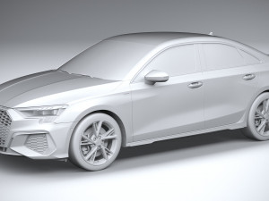 Audi A3 Sedan S-line 2021 Model 3D