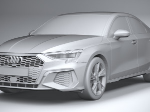 Audi A3 Sedan S-line 2021 Model 3D