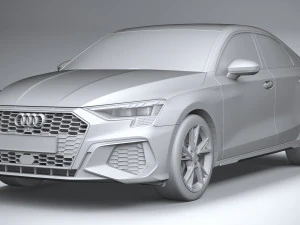 Audi A3 Sedan S-line 2021 3D Model