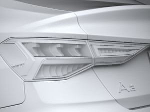Audi A3 Sedan S-line 2021 Model 3D