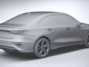 Audi A3 Sedan S-line 2021 Model 3D