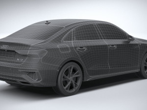Audi A3 Sedan S-line 2021 Model 3D