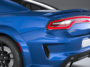 Dodge Charger SRT Hellcat Widebody 2020 3D मॉडल
