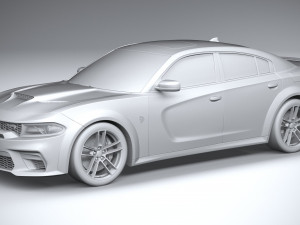 Dodge Charger SRT Hellcat Widebody 2020 3D मॉडल