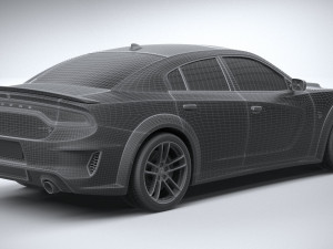 Dodge Charger SRT Hellcat Widebody 2020 3D मॉडल