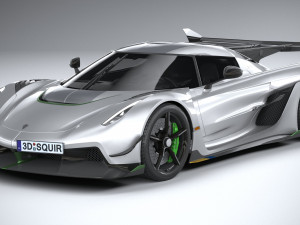 Koenigsegg Jesko 2020 lowpoly 3D 모델