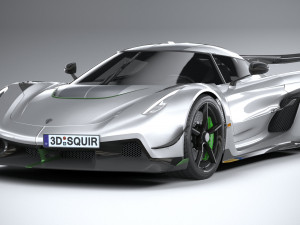 Koenigsegg Jesko 2020 lowpoly 3D 모델