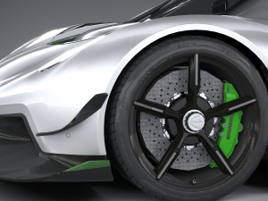Koenigsegg Jesko 2020 lowpoly 3D 모델