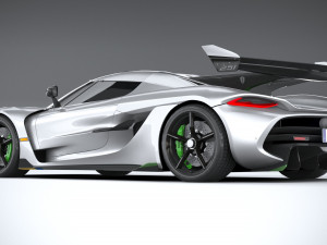 Koenigsegg Jesko 2020 lowpoly 3D 모델