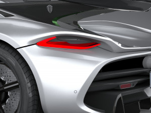 Koenigsegg Jesko 2020 lowpoly 3D 모델
