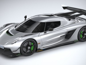 Koenigsegg Jesko 2020 lowpoly 3D 모델