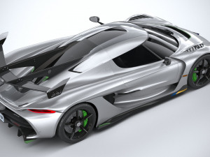 Koenigsegg Jesko 2020 lowpoly 3D 모델