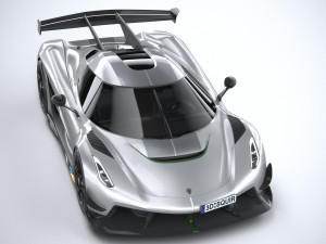 Koenigsegg Jesko 2020 lowpoly 3D 모델
