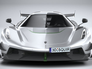 Koenigsegg Jesko 2020 lowpoly 3D 모델