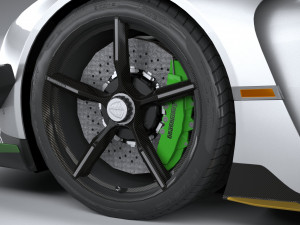 Koenigsegg Jesko 2020 lowpoly 3D 모델