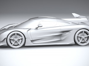 Koenigsegg Jesko 2020 lowpoly 3D 모델
