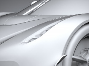 Koenigsegg Jesko 2020 lowpoly 3D 모델