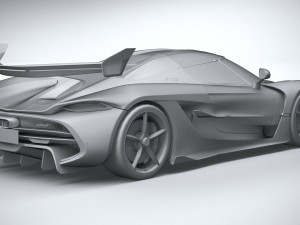 Koenigsegg Jesko 2020 lowpoly 3D 모델