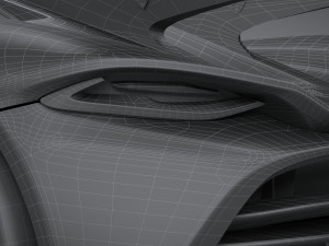 Koenigsegg Jesko 2020 lowpoly 3D 모델