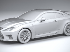 Lexus RC-F Track Edition 2020 Model 3D