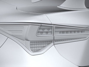 Lexus RC-F Track Edition 2020 Model 3D