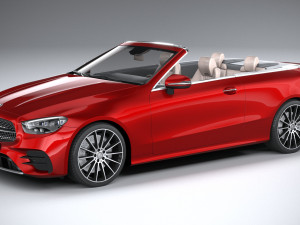 Mercedes-Benz E-class Cabriolet AMG Line 2021 3D Model