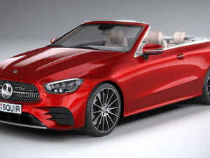 Mercedes-Benz E-class Cabriolet AMG Line 2021 3D Model