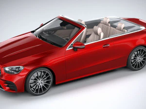 Mercedes-Benz E-class Cabriolet AMG Line 2021 3D Model