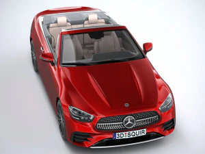 Mercedes-Benz E-class Cabriolet AMG Line 2021 3D Model