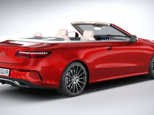 Mercedes-Benz E-class Cabriolet AMG Line 2021 3D Model