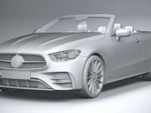 Mercedes-Benz E-class Cabriolet AMG Line 2021 3D Model
