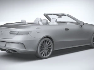 Mercedes-Benz E-class Cabriolet AMG Line 2021 3D Model