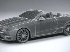 Mercedes-Benz E-class Cabriolet AMG Line 2021 3D Model