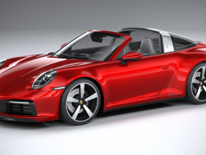 Porsche 911 Targa 2021 3D Model