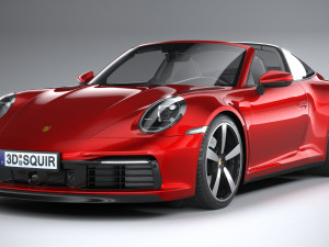 Porsche 911 Targa 2021 3D 模型