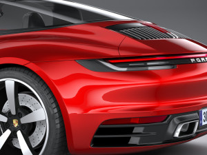 Porsche 911 Targa 2021 3D 模型