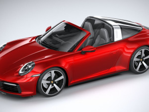 Porsche 911 Targa 2021 3D 模型