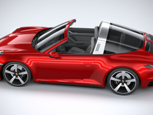 Porsche 911 Targa 2021 3D 模型
